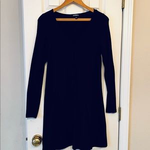 Express black v-neck dress.  Size Small.